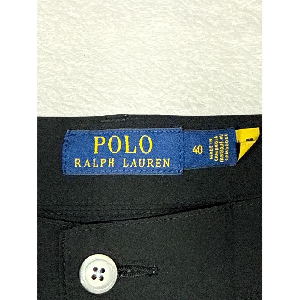 Polo Ralph Lauren Shorts Mens 40 Black Performance Golf Active 13738